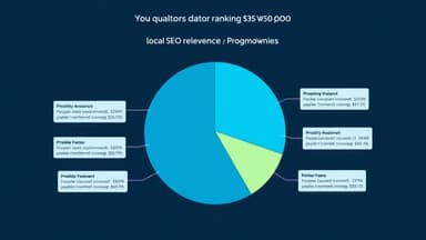 Weighted bar chart showing relative importance of local SEO ranking factors including GBP, reviews, citations, and proximity