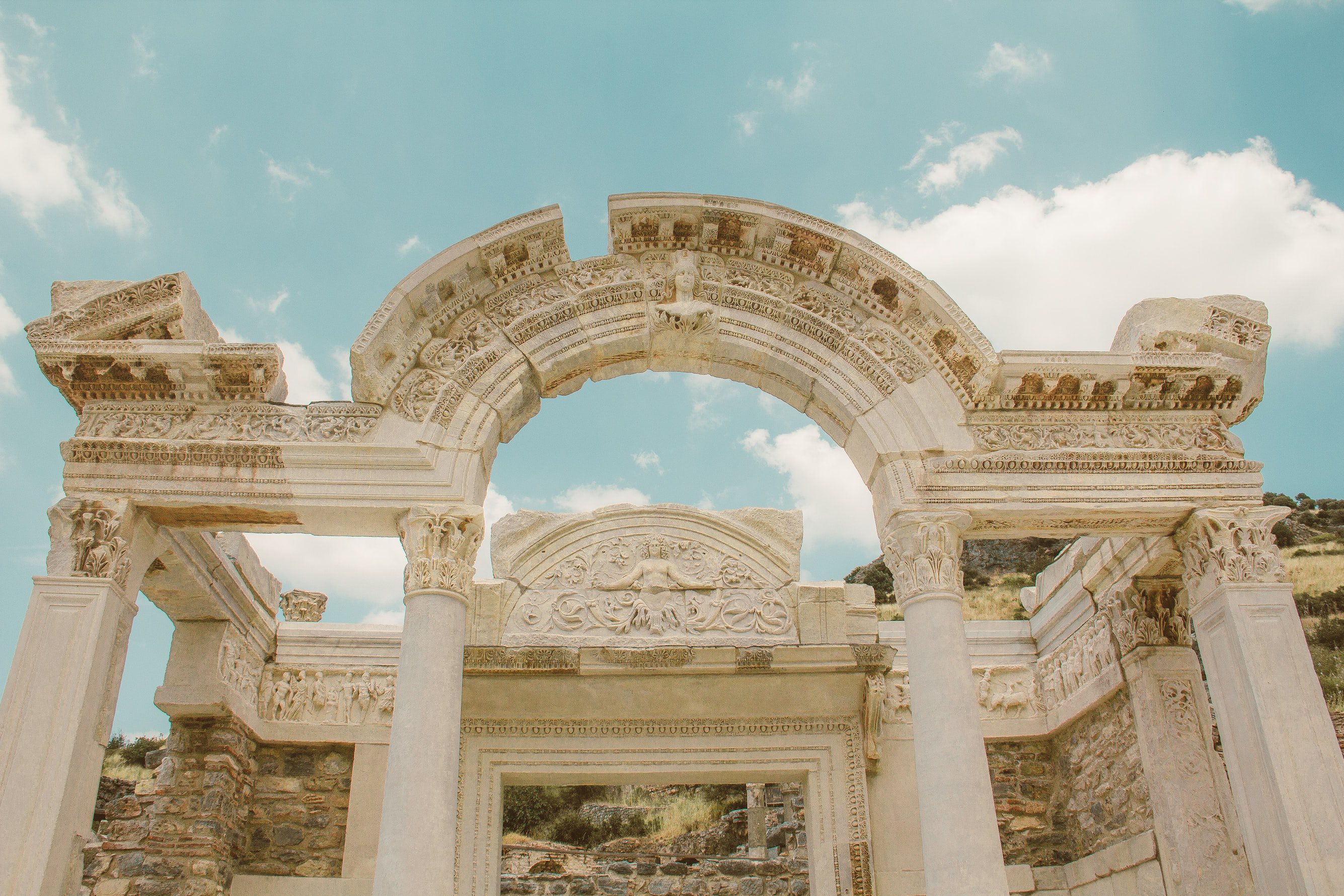 Photo of a stone archway