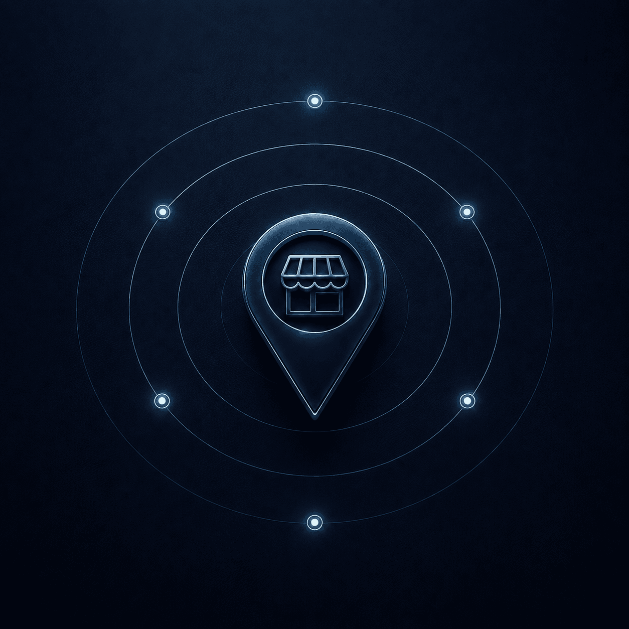 Local business location connected across a network of search visibility signals